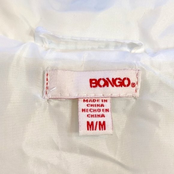 Bongo White Puffer Vest Gold Zipper - Picture 6 of 9
